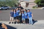 Coach Jim and his Canyon State Roofing Little League franchise team members