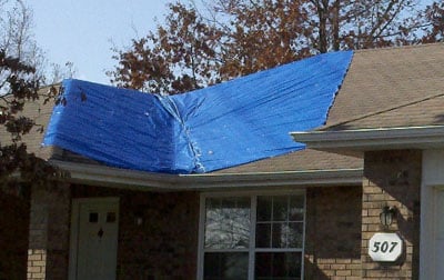 Emergency Roof Tarp Service