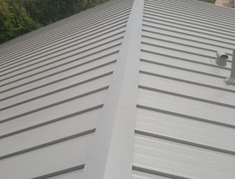 standing seam metal roof intallation