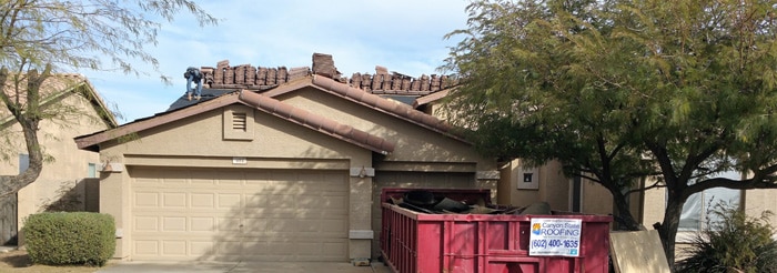 Picture of a recent roof done by our team of Queen Creek roofers